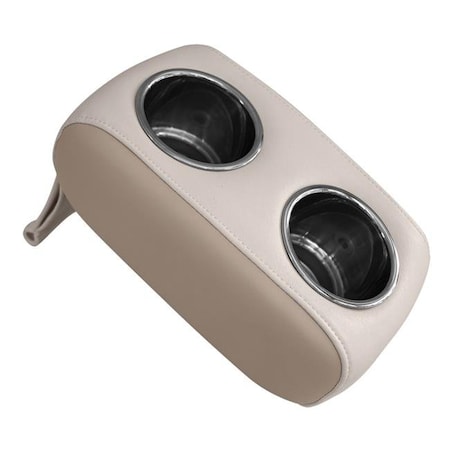 Wise Wise 3059-1884 Pontoon Double Drink Holder; Platinum & Mocha Java 3059-1884